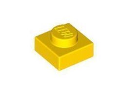 LEGO - 250x Yellow Plate 1x1 - 3024 - NEW