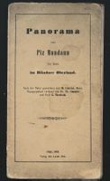 Piz Mundaun Panorama von M. Caderas 1861 selten