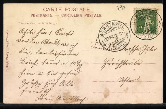 Cartes postales: AK Bettwil, Gesamtansicht, 1910 – D'occasion à Berlin par bartko-reher 1