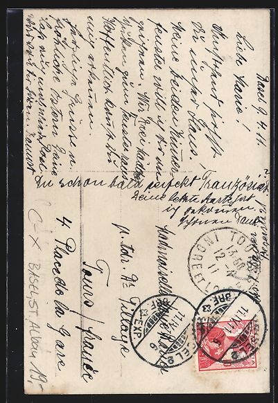 Cartoline postali: Foto-AK Basel, St. Alban, 1911 – Usato da Berlin venduto da bartko-reher 1