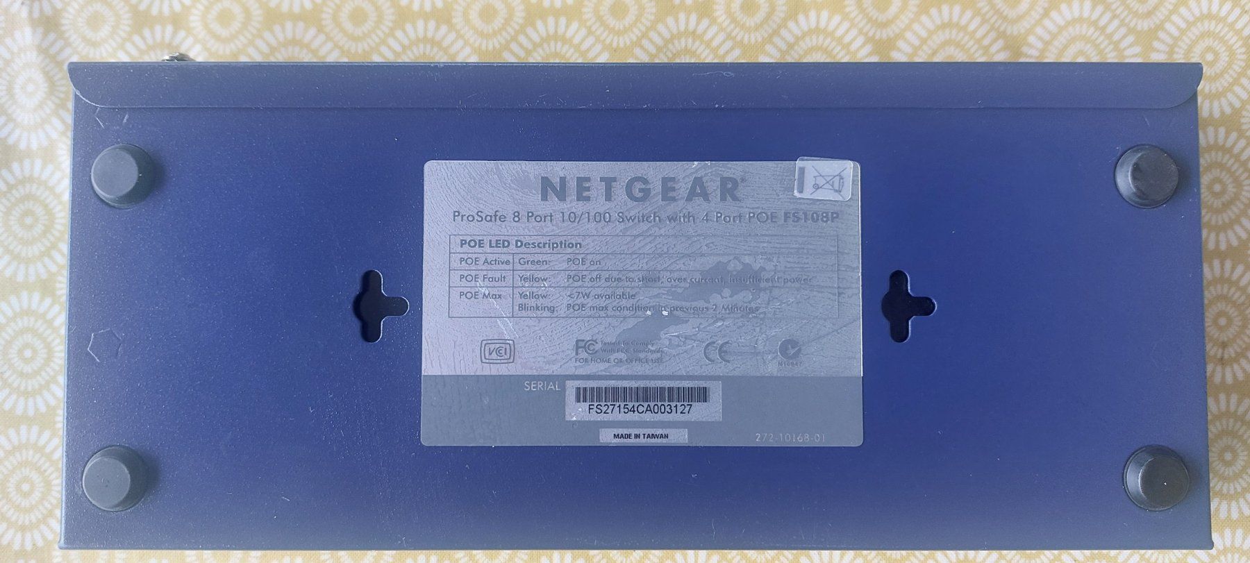 Netgear Hub & Switch: NETGEAR SWITCH POE - FS 108P – Usato da Quartino venduto da matepetra 3