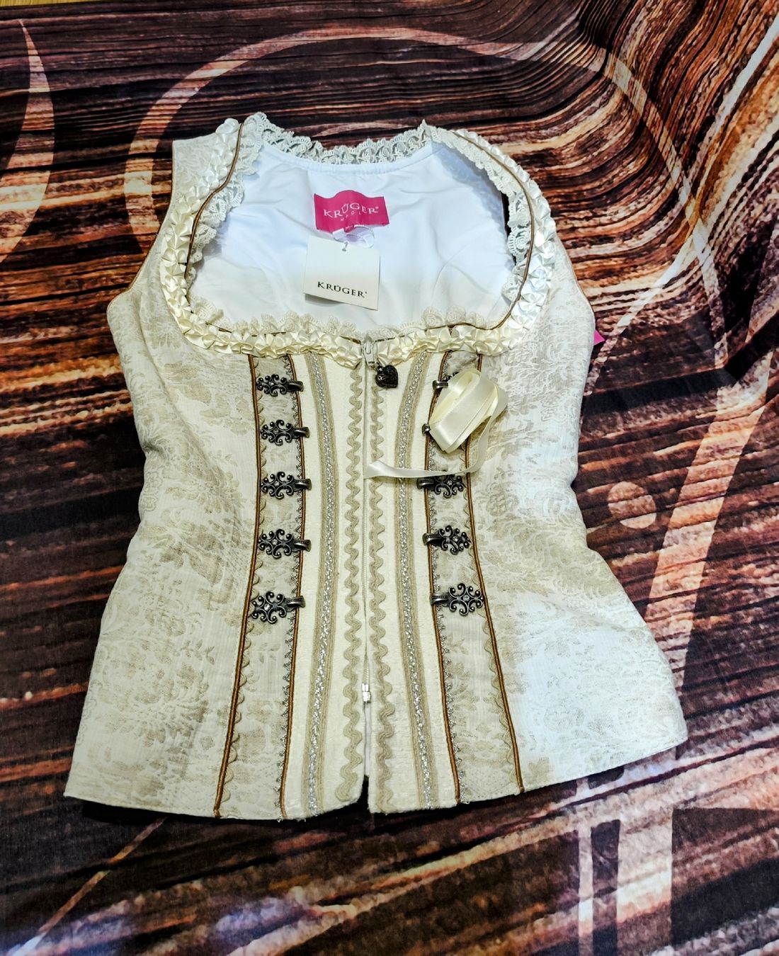 Krüger Vestiti: Trachtenmieder Krüger, Gr. 30 - NEU – Nuovo e nell'imballaggio originale da Dussnang venduto da Rosenfee50 1