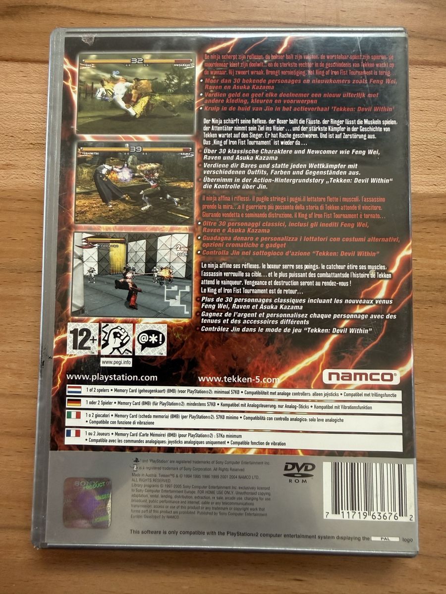 Namco Spiele: PS2-Game Tekken 5 Platinum – Gebraucht aus Grenchen von Bastet007 1