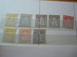 Lot alte Marken sitzende Helvetia *