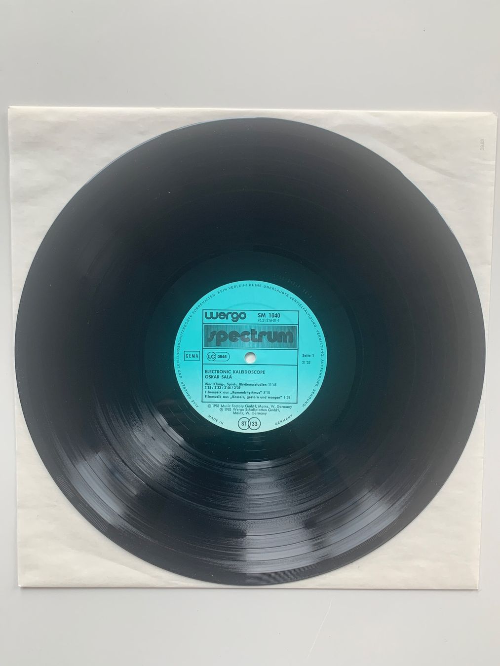 Schallplatten: Oskar Sala - Electronic Kaleidoscope – Gebraucht aus Zürich von ZuercherBrockenhaus 2