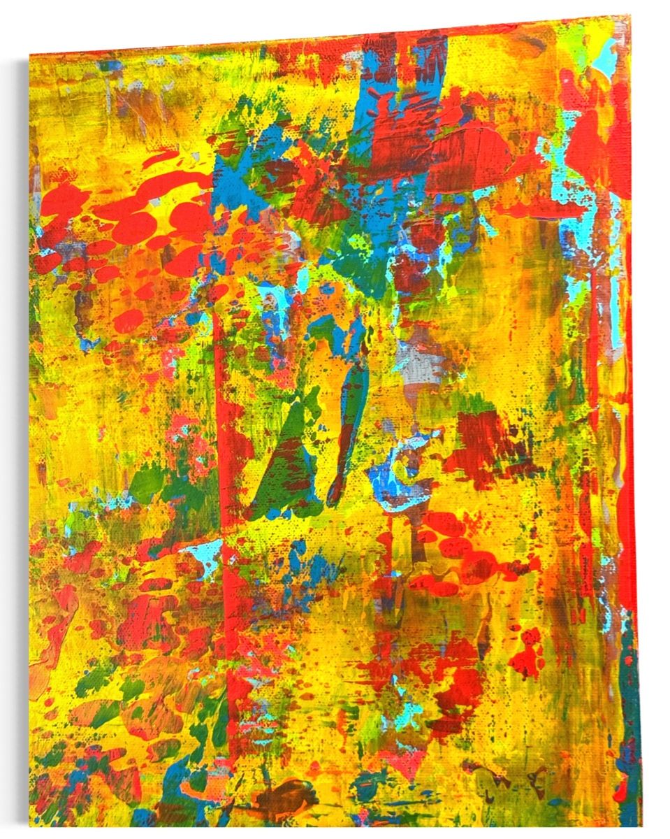 Dipinti: Buntes abstraktes Gemälde, Original 100x100 cm – Nuovo e nell'imballaggio originale da Berikon venduto da home-artsch 6