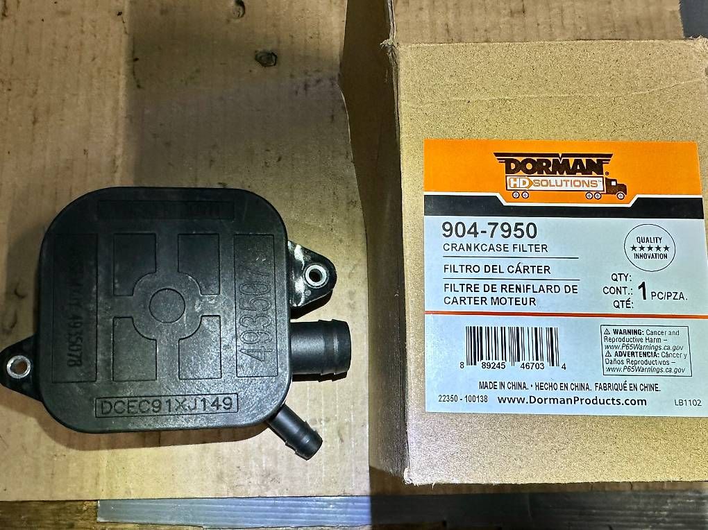 Dodge Tutti pezzi di ricambio auto: Cummins Crankcase CCV Filter 2003-2005 5.9L – Usato da Rancate venduto da nic_ygw7