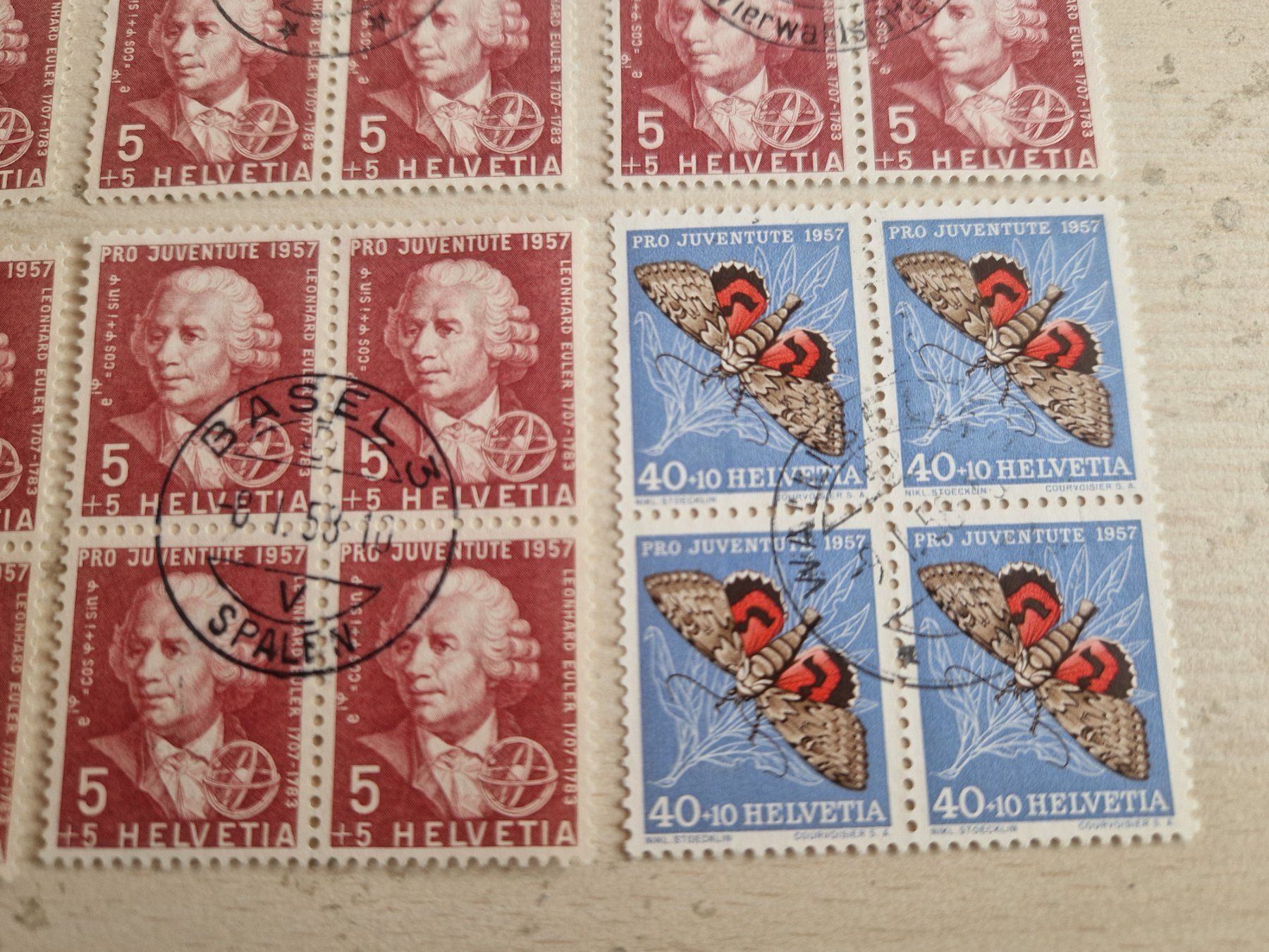 Tutti i francobolli: PJ 4er Blöcke 1957 ab 1.- – Usato da Burgdorf venduto da Glossy01 6