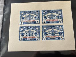 Spanien Briefmarken, 4er Block, ungebraucht, Viva Franco