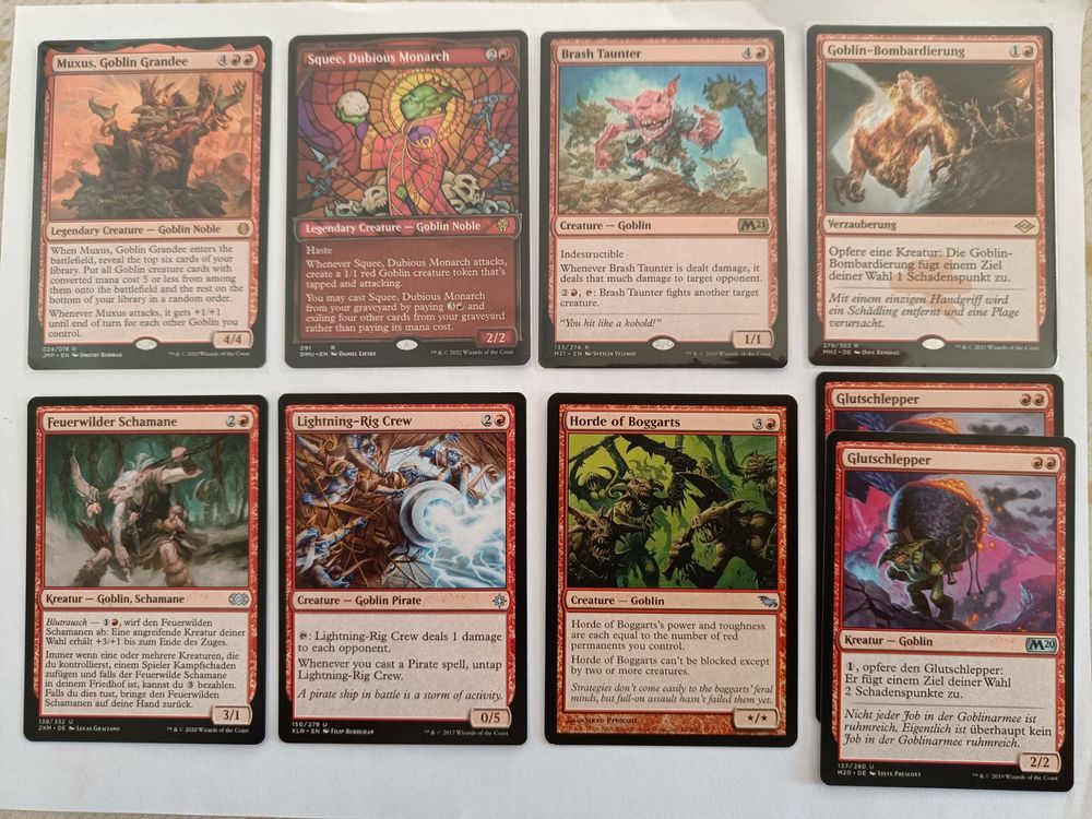 goblin commander deck mtg Krenko, Mob Boss ELITE Tribal Tokens Custom sweet reward of a turn that spirals beyond anyones ability to politely interrupt MTG Commander Goblin Deck EDH