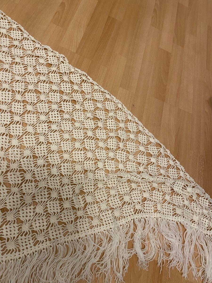 Tessuti: Handgemachtes Stolla weiss, Vintage, Boho Style – Nuovo (secondo la descrizione) da Buchrain venduto da Sisi83 1