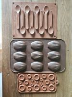 3 moules silicone pour pâtisserie ou chocolat neufs