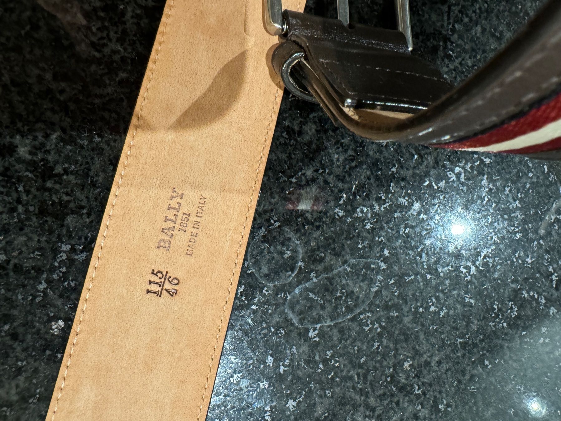 Bally Cinture: Bally Leder Gürtel 115 – Nuovo e nell'imballaggio originale da Volketswil venduto da praxis12 3