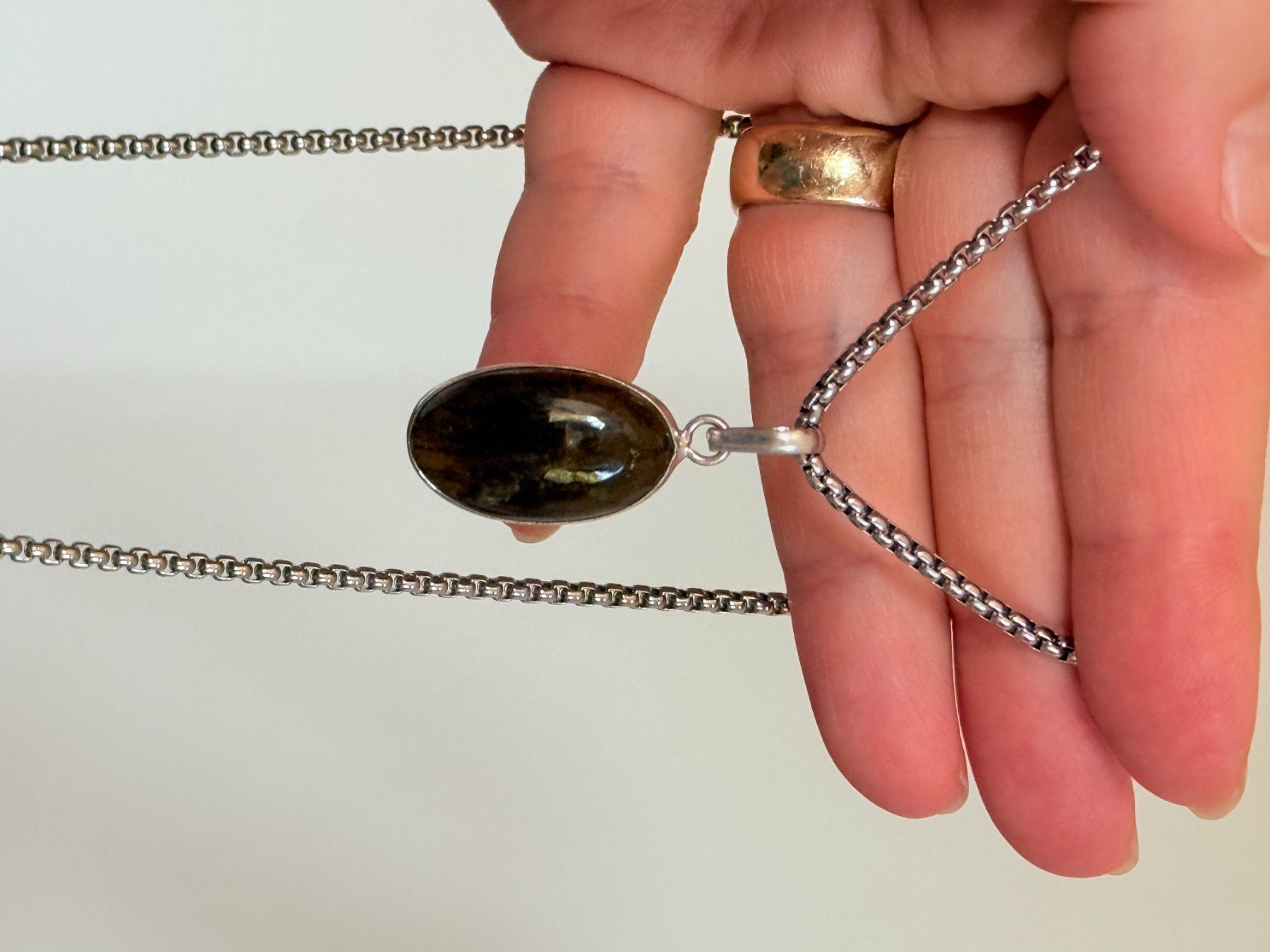 Catenine: Labradorite necklace – Nuovo e nell'imballaggio originale da Genève venduto da AGBERG 6