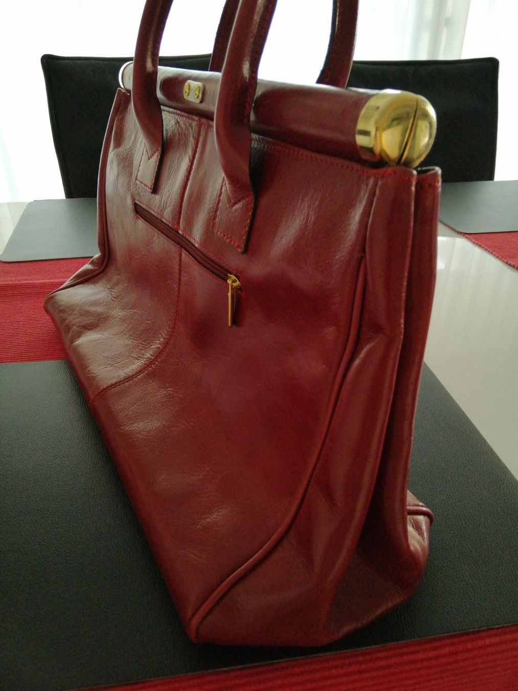 Borse da donna: Handtasche in dunkelrot – Nuovo (secondo la descrizione) da Kleindöttingen venduto da wsu_95mw 1