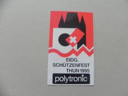 Abziehbild Kleber Eidg. Schützenfest Thun 1995 Polytronic