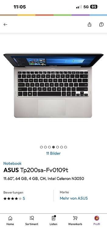 Notebooks: Asus Notebook  – Gebraucht aus Rotkreuz von Grismolina 2