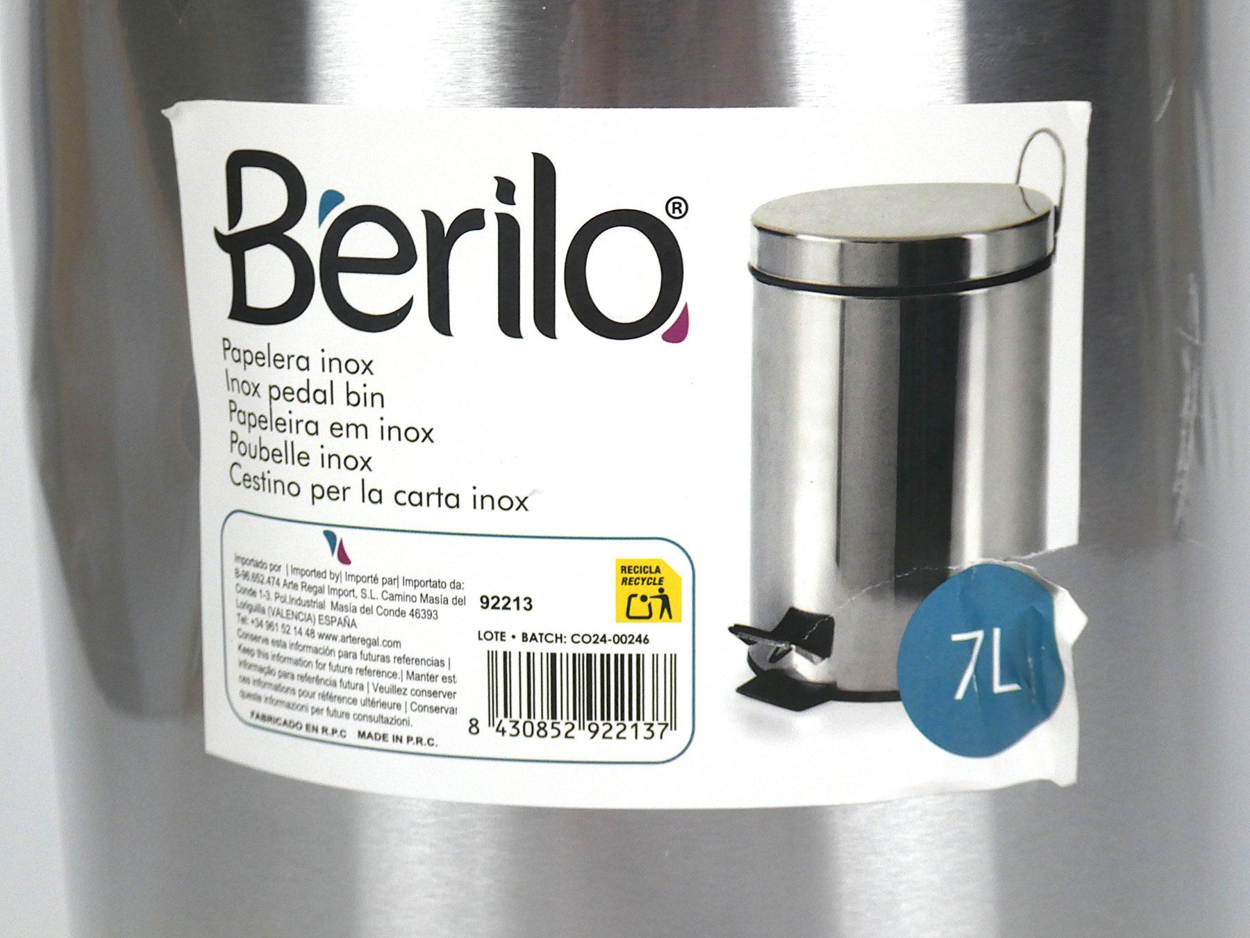 Cestini per rifiuti: Berilo 7l Treteimer – Usato da Urtenen-Schönbühl venduto da Restwert_Schoenbuehl 3