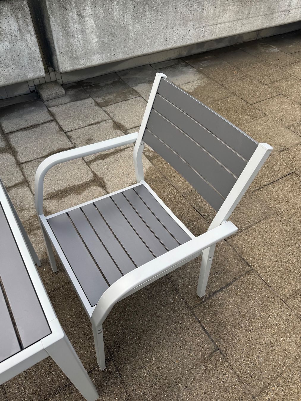 Ikea Tischset: Gartentisch mit 2 Stühlen Aluminium Grau – Gebraucht aus Benglen von nasjoSUI 3