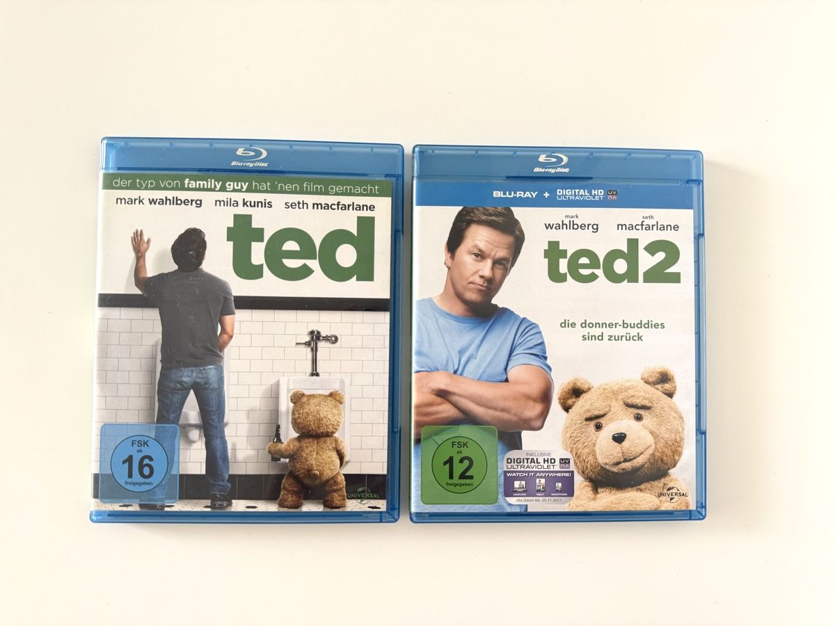 Tutti i DVDs: Ted and Ted 2 Blu-ray , FR DE IT ES ENG – Usato da Couvet venduto da Aura_aura
