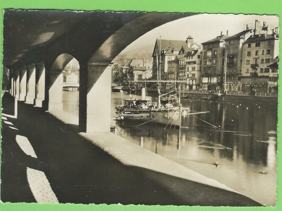 Cartoline postali: Zürich Ausichtspunkt Schiffsteg – Usato da Zürich venduto da t24_de