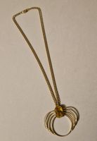 Vintage Kette: abstrakt oder stilisierte Spinne mit Abalone