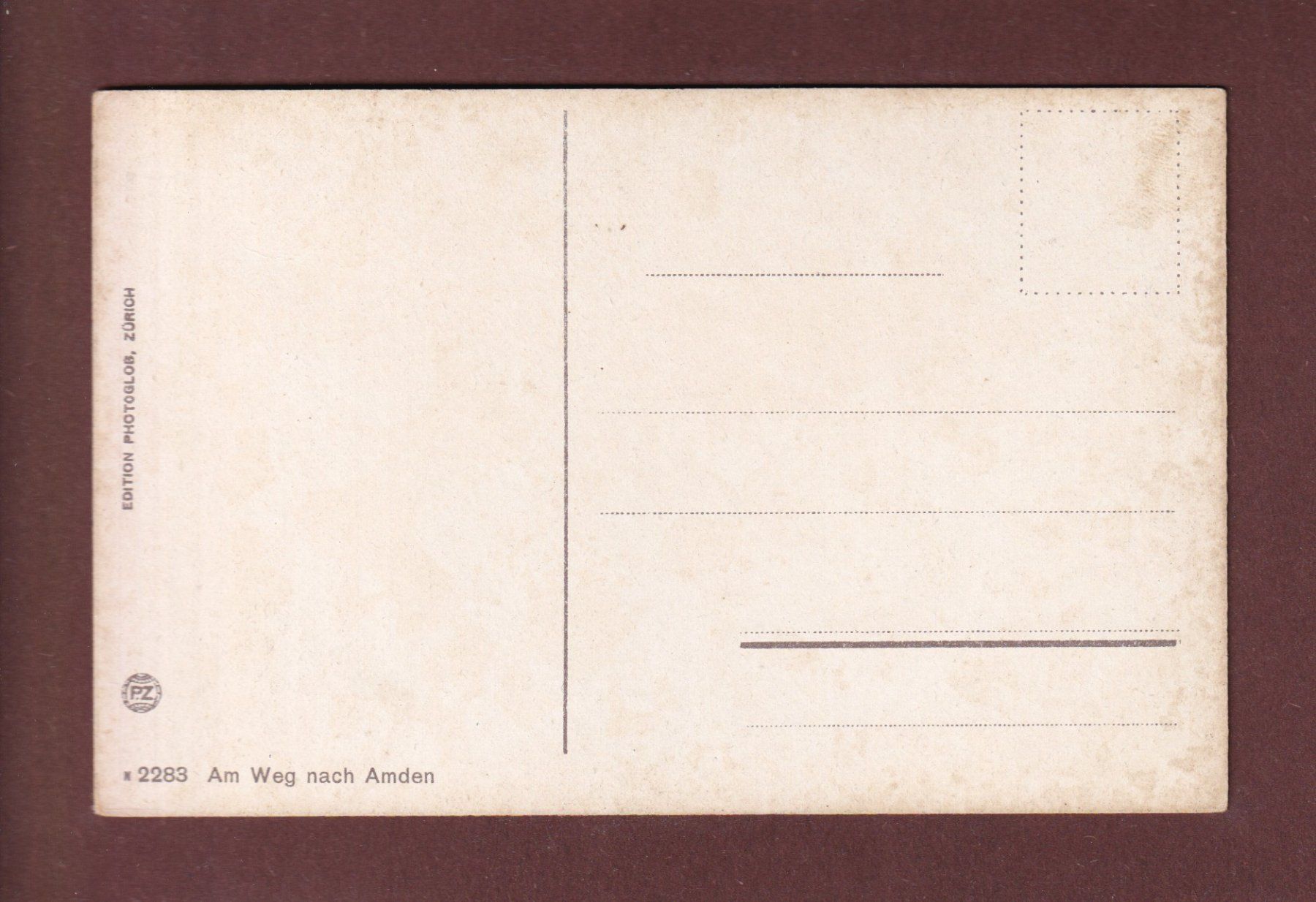 Cartes postales: Am Weg nach AMDEN – D'occasion à Pully par nicecards-shop 1