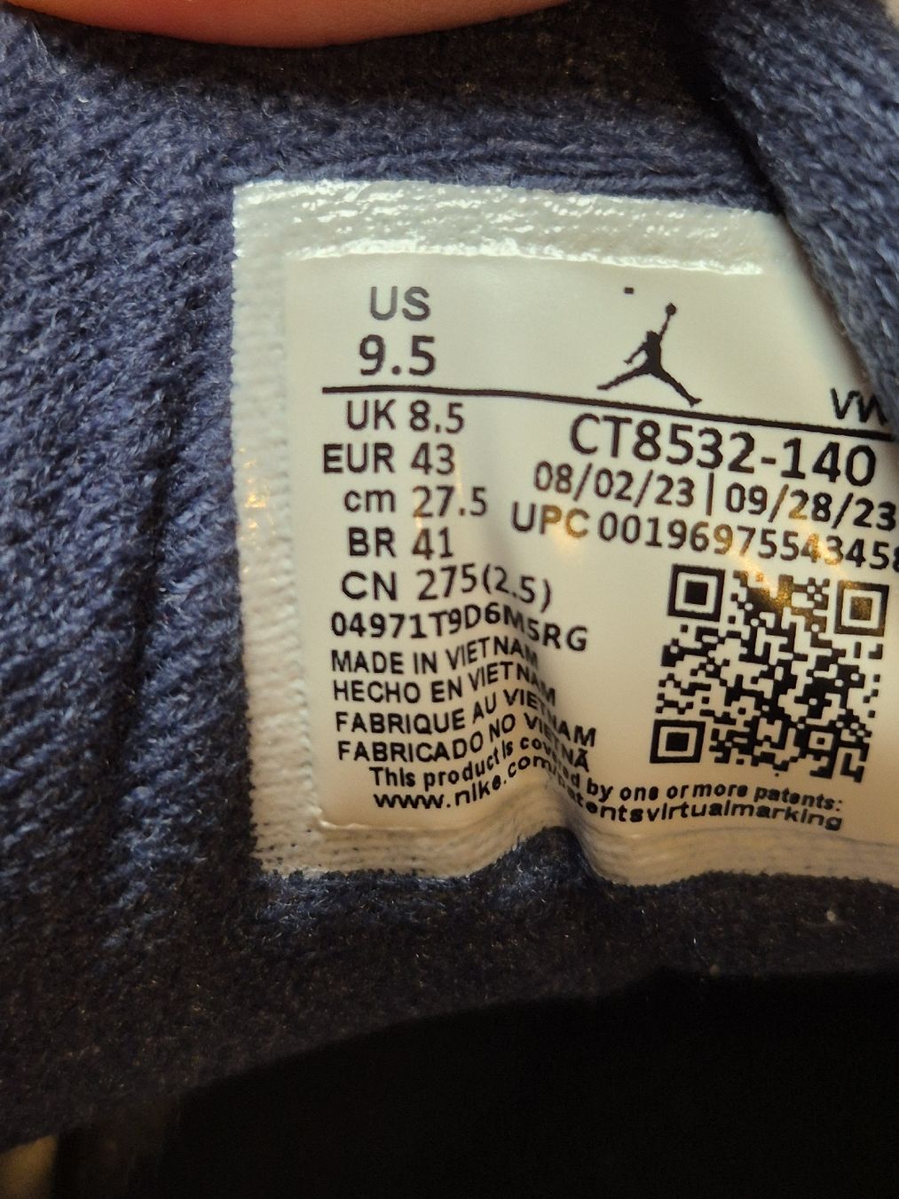 Jordan Scarpe da uomo: Jordan 3 Retro Midnight Navy – Usato da Petit-Lancy venduto da Tom_mccr 6