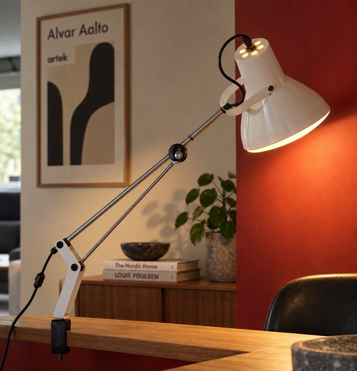 Ikea Lampade: Lampe d'architecte IKEA blanche - vintage Model A401 – Usato da Echallens venduto da VintageMann