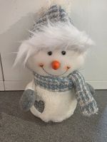 Schneemann blau kariert, ca.30cm
