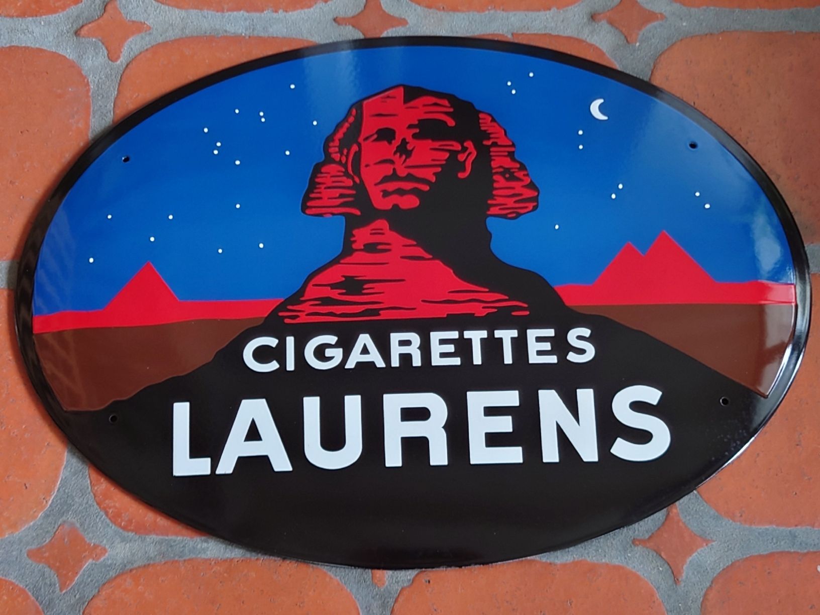 Insegne: Emailschild Laurens Cigarettes – Usato da Abtwil SG venduto da rabbit64
