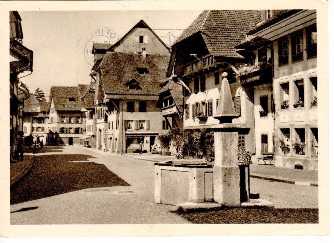 Cartoline postali: Zofingen, Gerbergasse 1956 – Usato da Wolhusen venduto da Curver9
