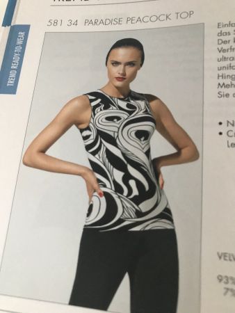 Wolford Paradise Peacock Top