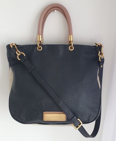 Marc Jacobs Henkel/Umhängetasche Rosa/Schwarz/Beige