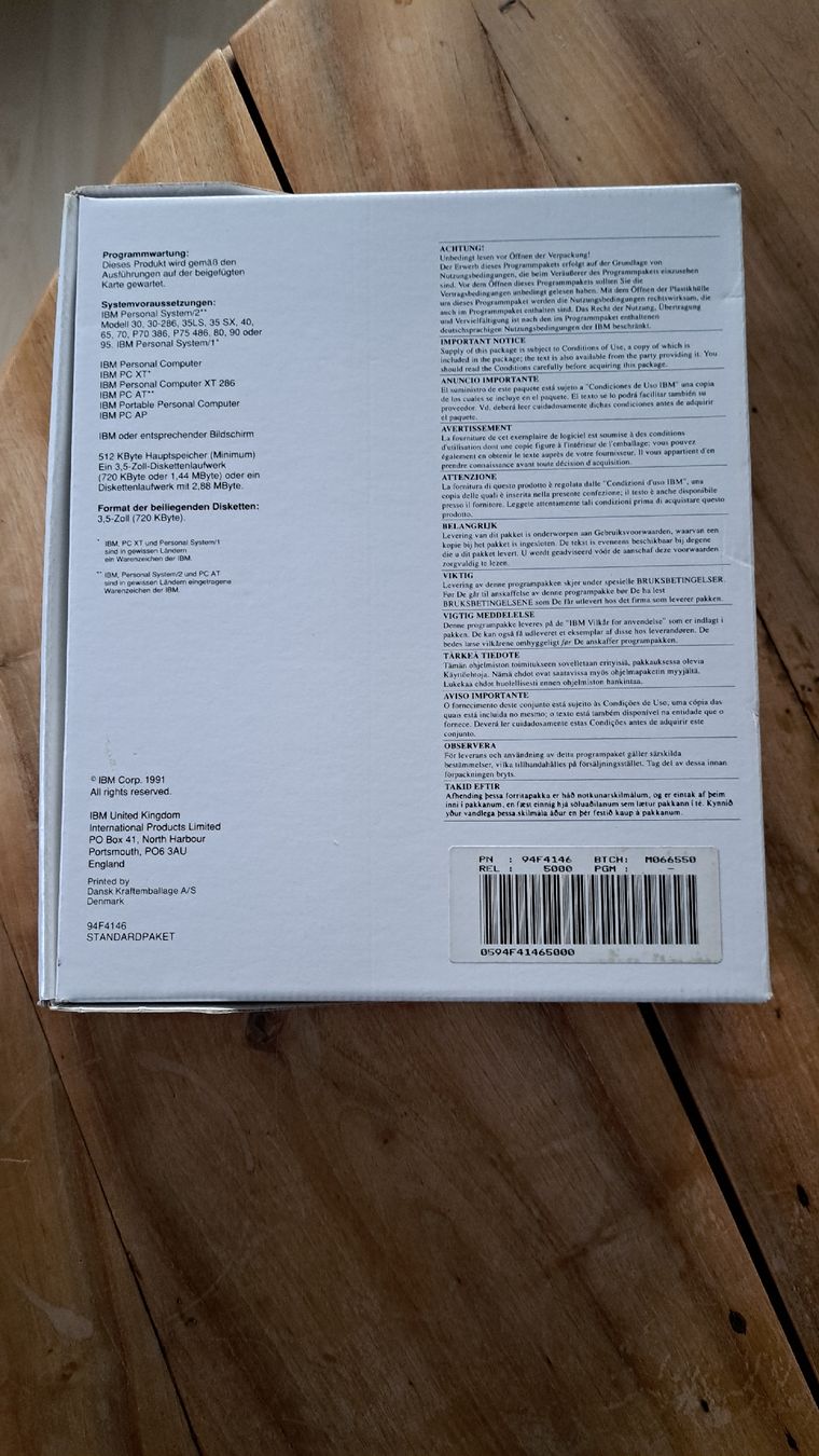 IBM Software: IBM Computer Software Microsoft DOS Version 5.0 - NEU – Neu (gemäss Beschreibung) aus Muttenz von  6