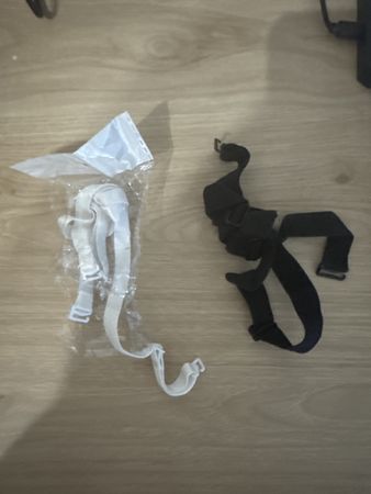 Bretelle reggiseno bianche e nere - Nuove!