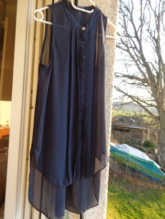 Bluse Damen, Dunkelblau, Gr. 36, Marke Atmosphere