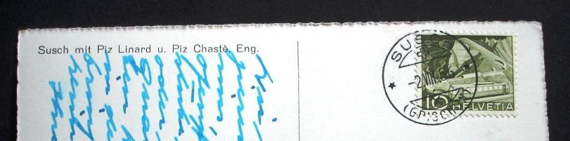 Cartes postales: SUSCH mit Piz Linard – D'occasion à Jona par philajona 1