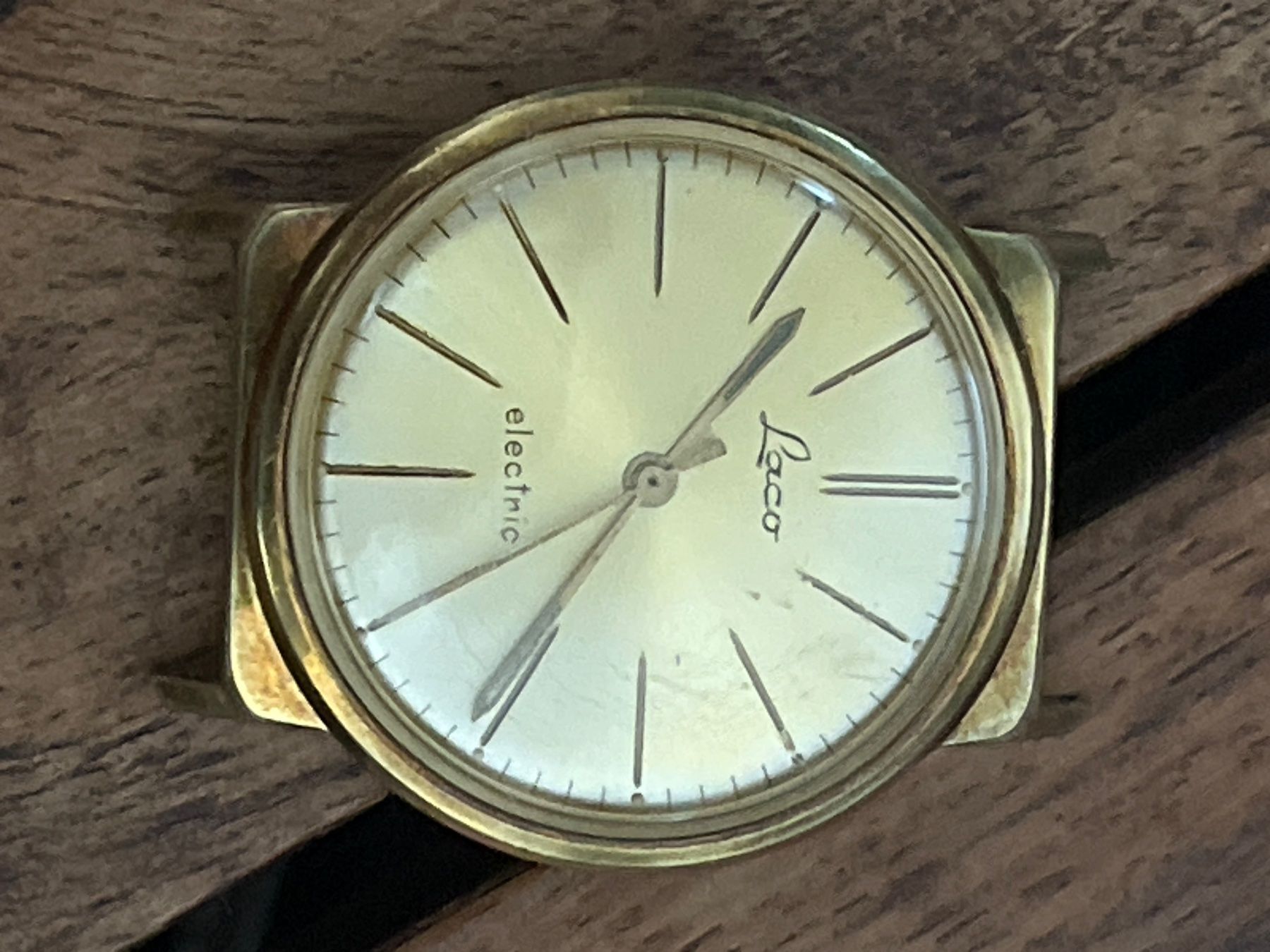 Orologi: Montre LACO électrique - plaquée or – Difettoso da BREMBLENS venduto da Lafoudre