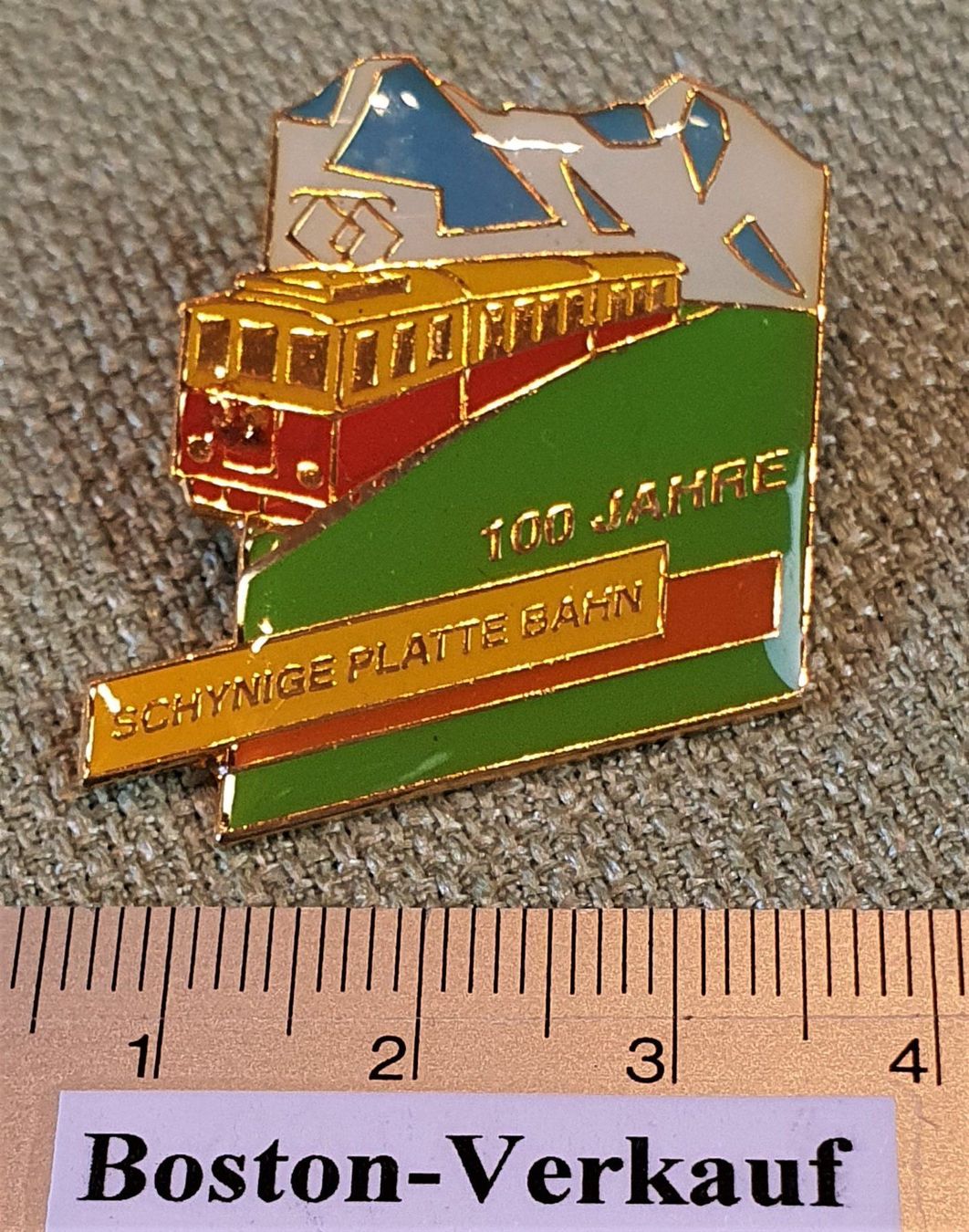 Pins: B175  Pin 100 Jahre Schynige Platte Bahn – Gebraucht aus Reinach BL von Boston-Verkauf 2