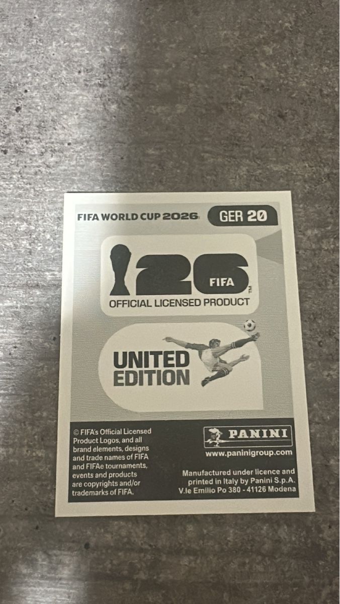 Panini Carte collezionabili: GER 20 , FIFA WORLD CUP 2026 PANINI  – Nuovo (secondo la descrizione) da Frauenfeld venduto da 1PegPeg1 1