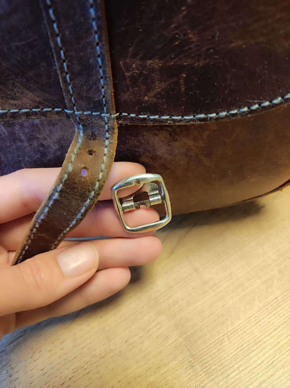 Rucksäcke: Leder Rucksack / Vintage style – Gebraucht aus Arni AG von Rosen11 6