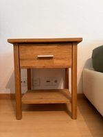 2Stk Nachttisch Eiche Massiv, Schublade, gut erhalten