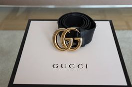 GUCCI Ceinture Femme GG Marmont Noir/Gold ? 2018 État 5/10