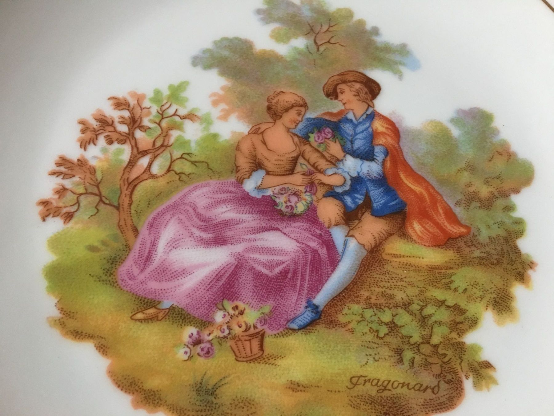 Teller: Sammelteller Fragonard " RCD-Roses" Goldrand – Gebraucht aus Olten von ELHANDEL 2