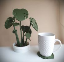 Monstera Pflanze Untersetzer