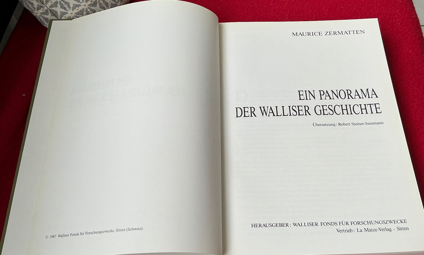Bücher: Maurice Zermatten - Ein Panorama der Walliser Geschichte – Gebraucht aus Naters von seidengut 1