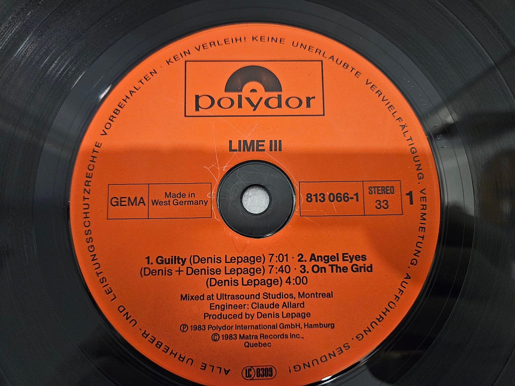 Dischi in vinile: Lime – Lime 3 (LP, Synth-pop, Disco) – Usato da Uster venduto da Vinyl-Leidenschaft 5