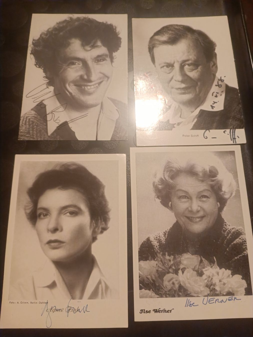 Autographes: Schauspieler Mix - 4 signierte alte  Autogrammkarten - Set – D'occasion à Menziken par Artographs