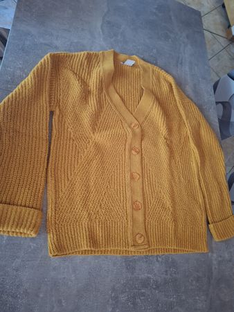 Jaquette marque Basically You jaune moutarde taille 42